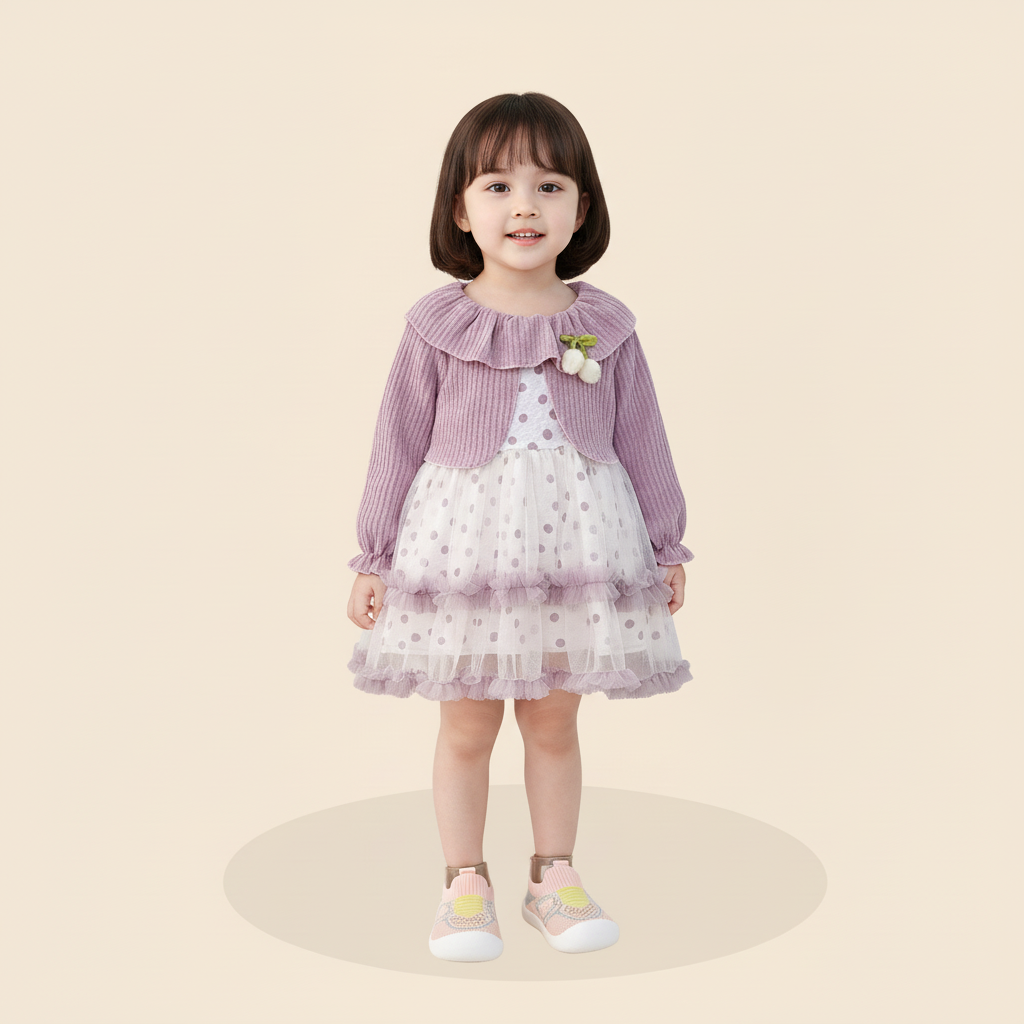 Smart Little Gentleman Outfit & Qibabei Comfort Shoes Combo