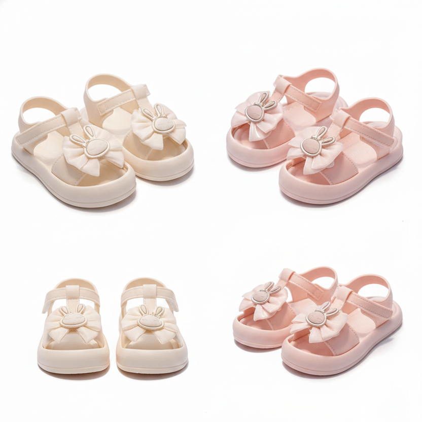 Korean Style Bow-Knot Summer Dress & China Butterfly Princess Shoes