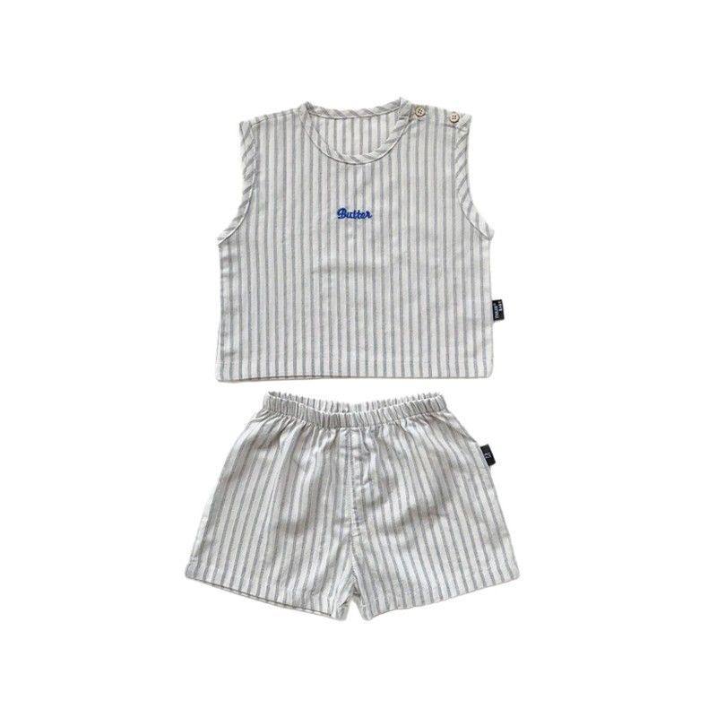 Kids' Breathable 2-Piece Sleeveless Set | Soft Casual Vest & Shorts Suit