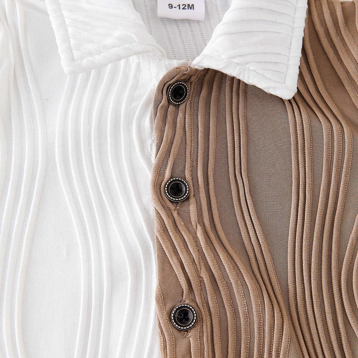 Boys' Classic Gentleman Suit & Soft-Soled Sandal Combo