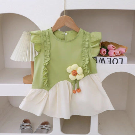 Baby Girl Summer Princess Jumpsuit Skirt