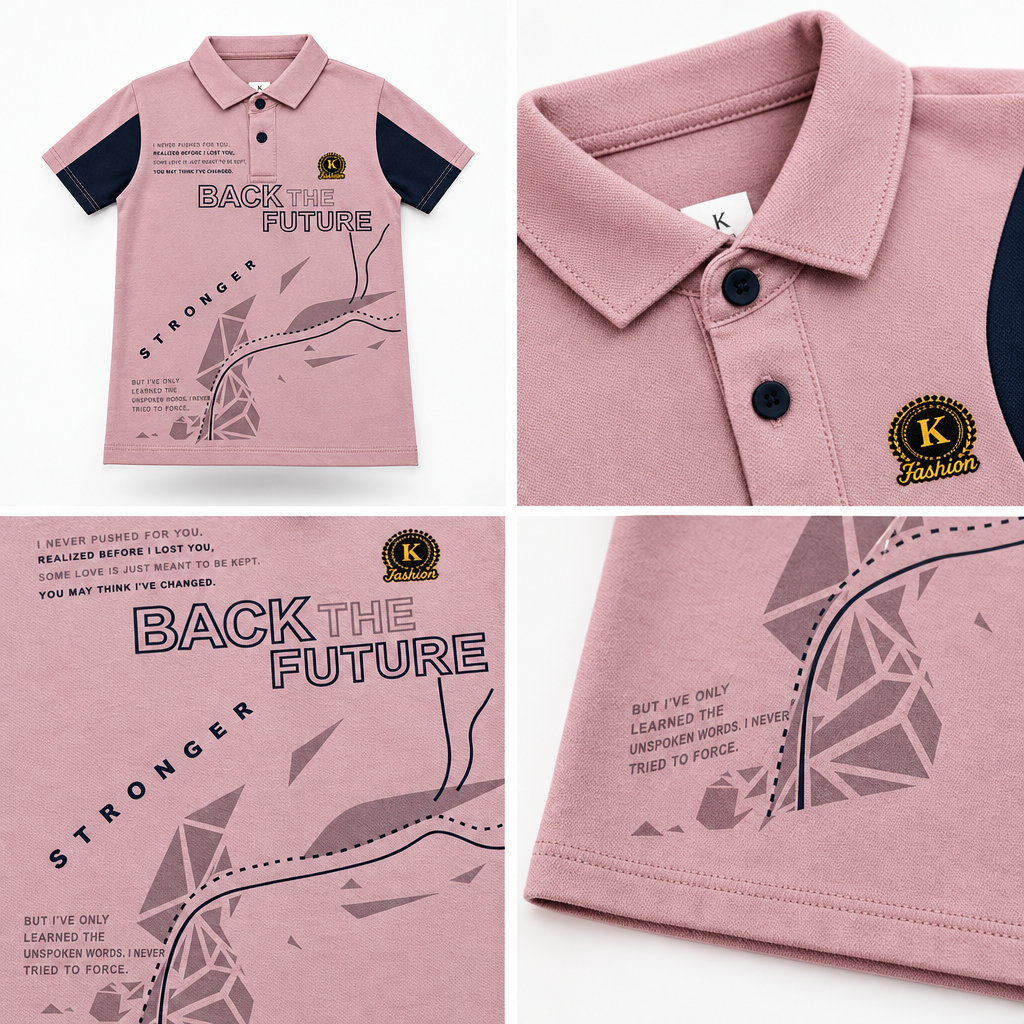 Back The Future Stylish Polo T-Shirt