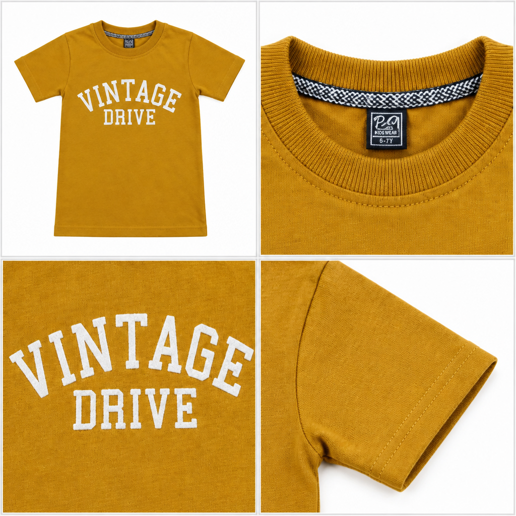 Vintage Drive Drop Shoulder T-Shirt