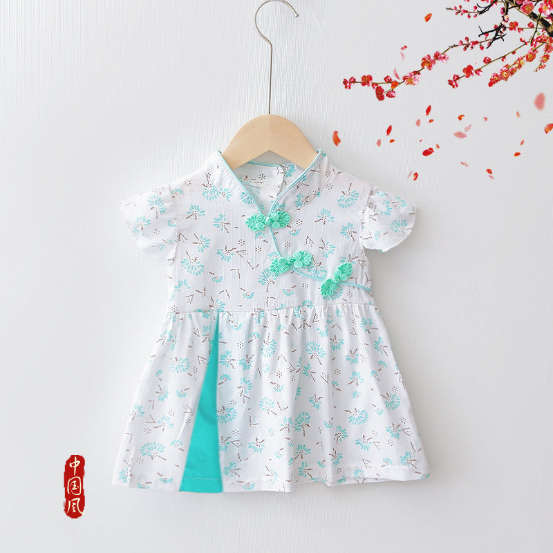 Premium Chinese Style Western Princess Summer Dress