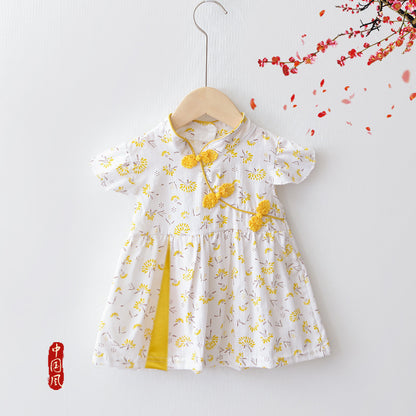 Premium Chinese Style Western Princess Summer Dress