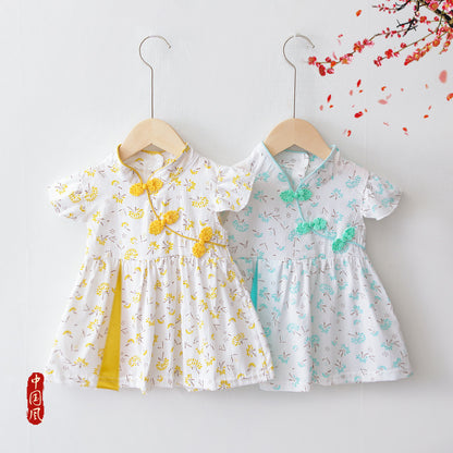 Premium Chinese Style Western Princess Summer Dress