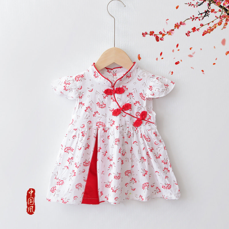 Premium Chinese Style Western Princess Summer Dress