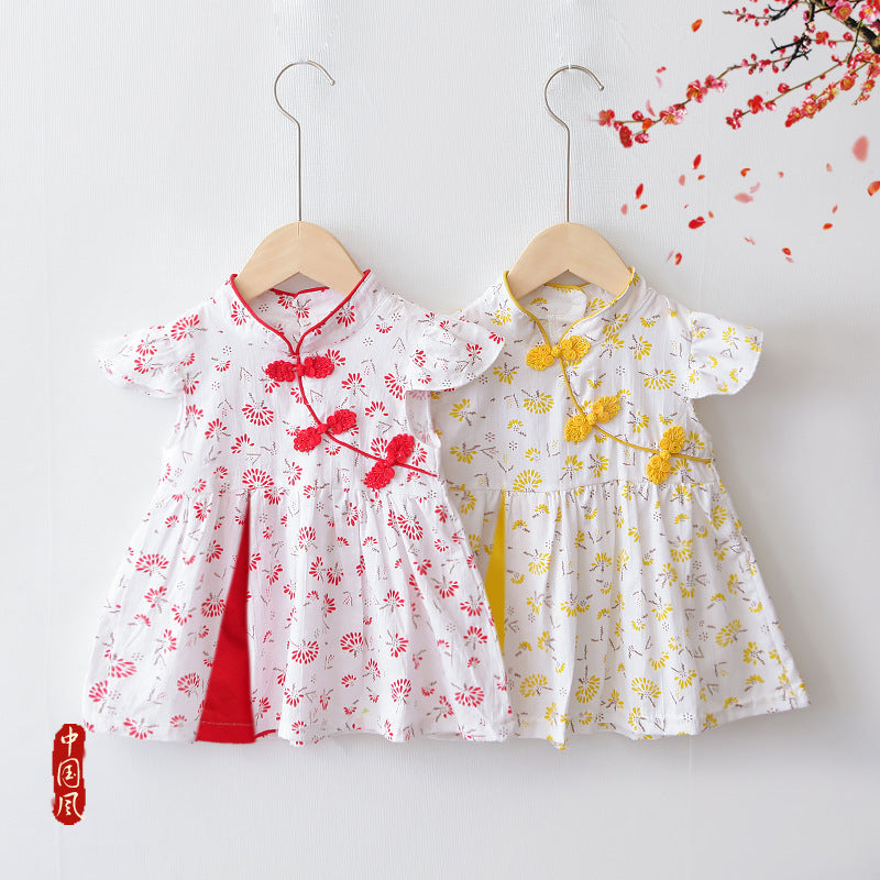 Premium Chinese Style Western Princess Summer Dress