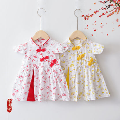 Premium Chinese Style Western Princess Summer Dress