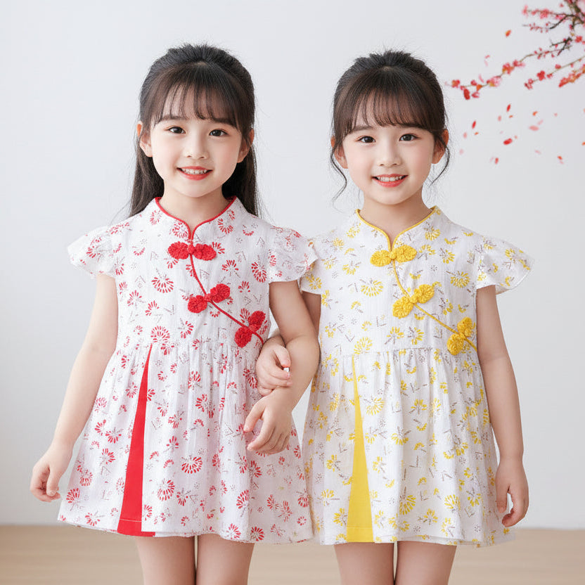Premium Chinese Style Western Princess Summer Dress