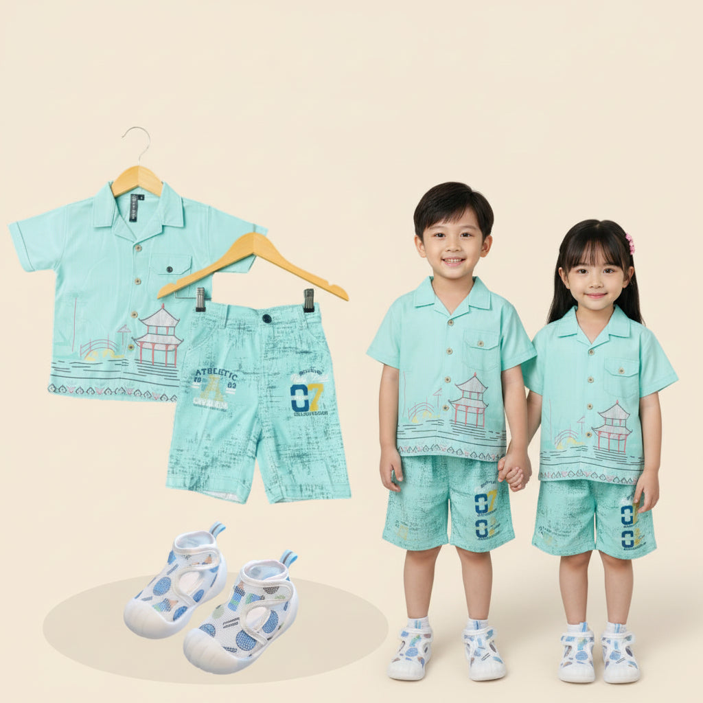 Premium China Imported Shirt-Pant & Sandal Combo