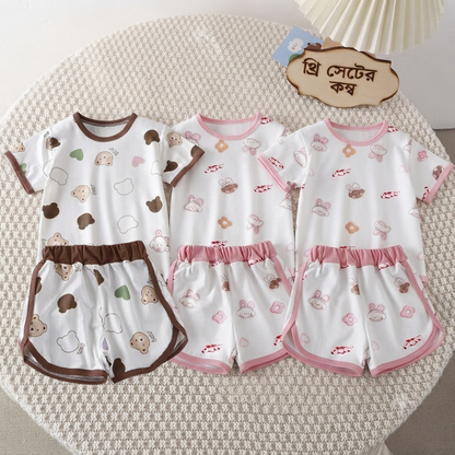 Premium Chinese Imported Kids Summer Outfit Set