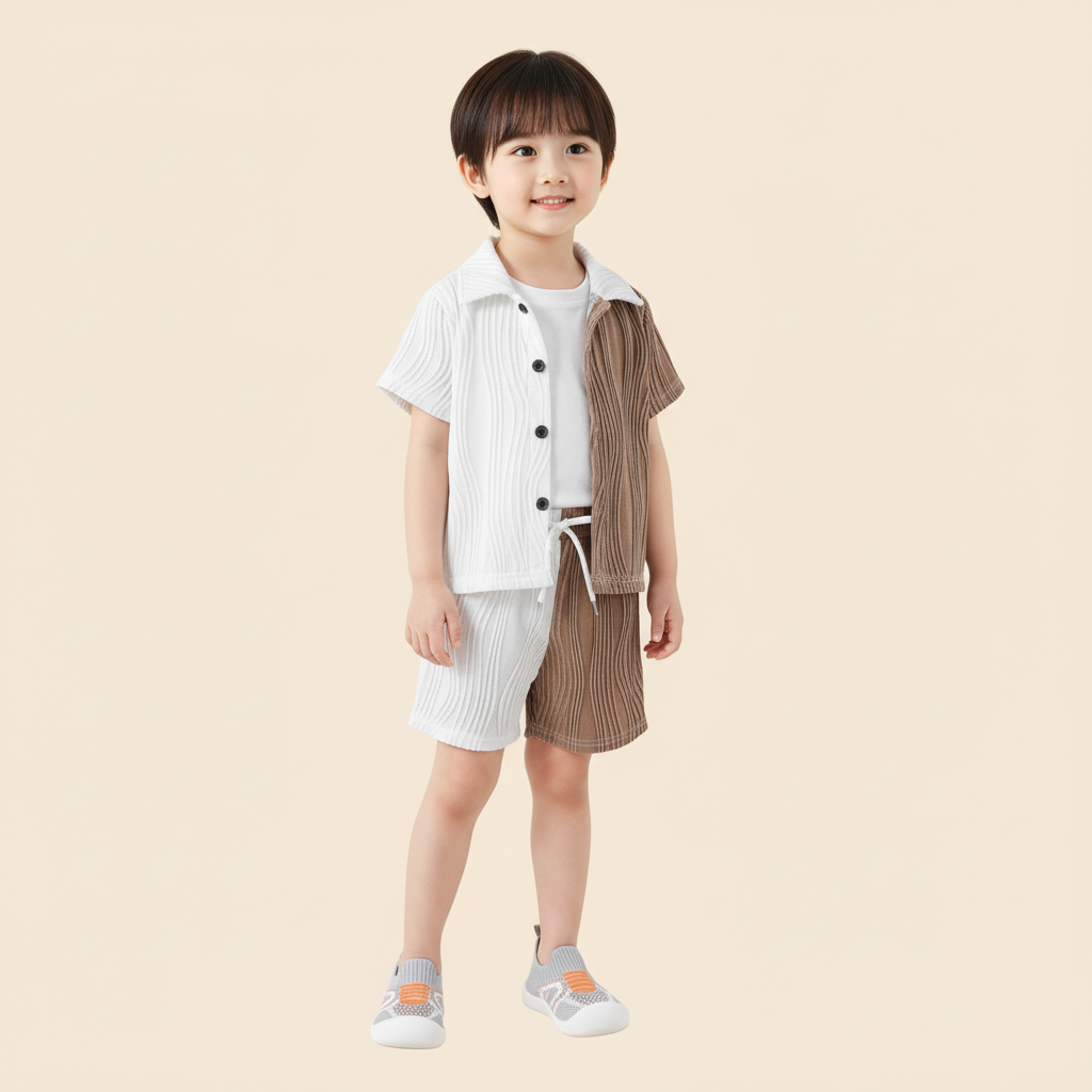 Stylish Outfit & Soft Sole Toddler Shoes Combo