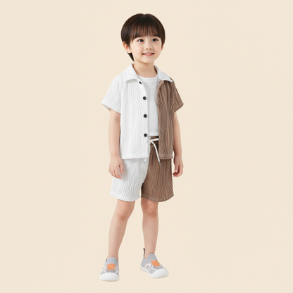 Stylish Outfit & Soft Sole Toddler Shoes Combo