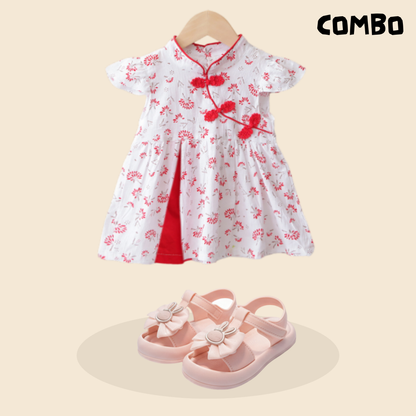 Premium Chinese Style Western Princess Summer Dress