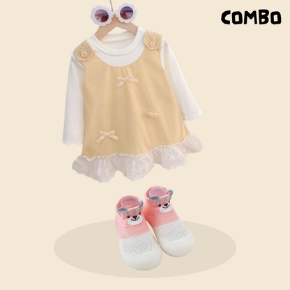 Luxurious Gentleman Suit & Playful Piggy Shoes Combo