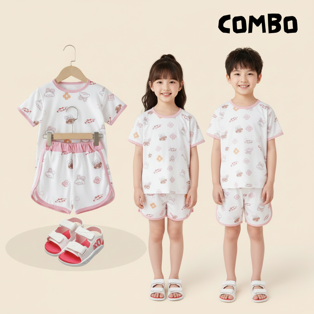 Premium Chinese Imported Kids Summer Outfit Set