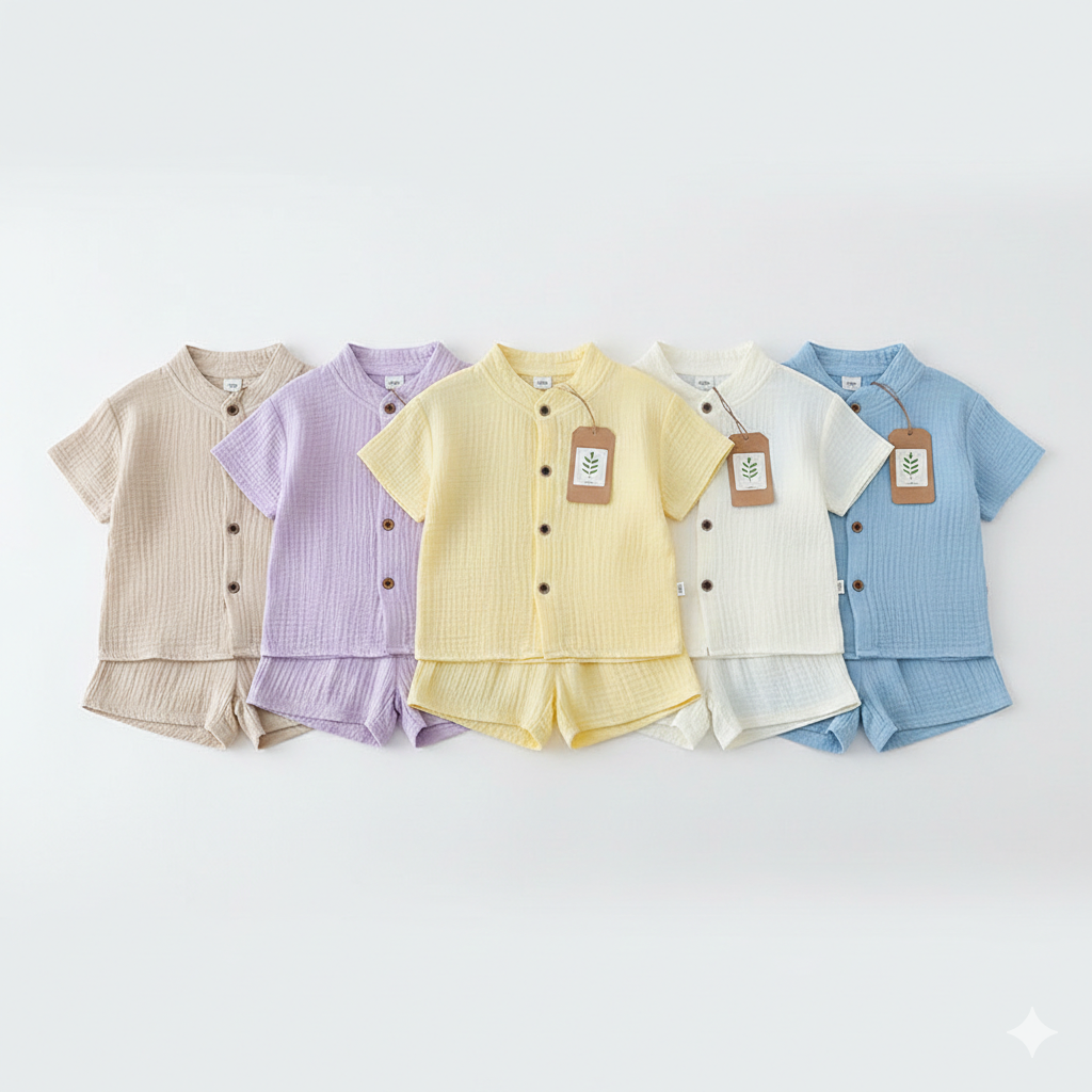 China Soft Breathable Cotton Baby Boy & Girl  Comfort Set