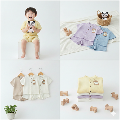 China Soft Breathable Cotton Baby Boy & Girl  Comfort Set