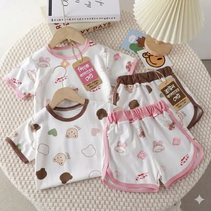 Premium Chinese Imported Kids Summer Outfit Set
