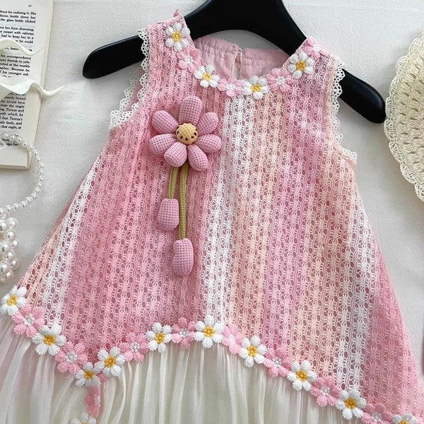 Premium Chinese Imported Baby Princess Vest Dress with Hat