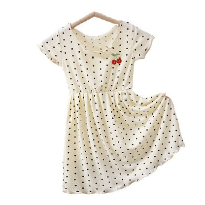 Premium Ice Silk Korean Style Summer Princess Dress