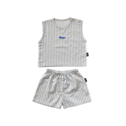 Kids' Breathable 2-Piece Sleeveless Set | Soft Casual Vest & Shorts Suit