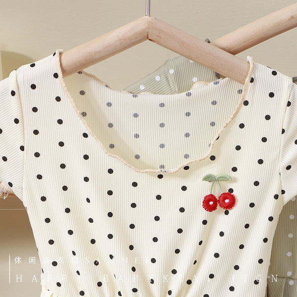 Premium Ice Silk Korean Style Summer Princess Dress