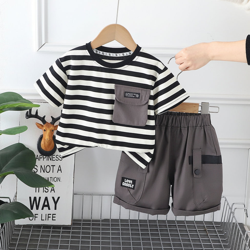 Premium China Imported Striped Summer Set With Pant