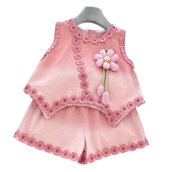 Girl Lace Romper Princess Dress