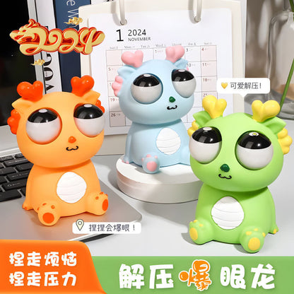 Funny Eye-Popping Dragon Squeeze Toy