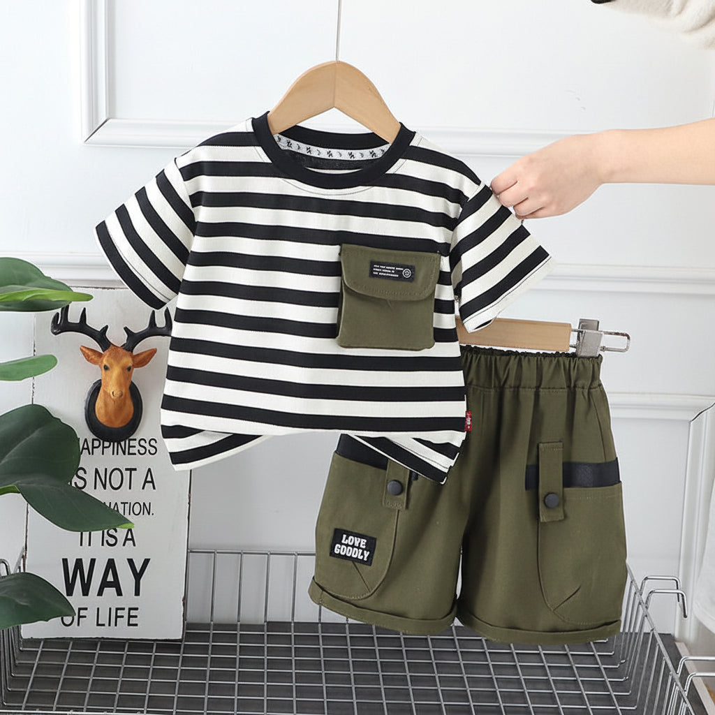 Premium China Imported Striped Summer Set With Pant