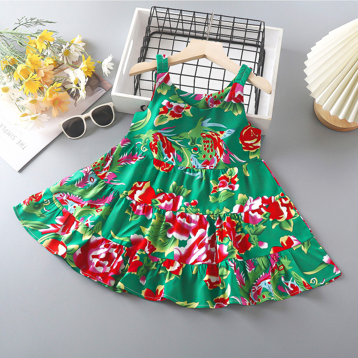 Premium China Floral Princess Dress with Pant