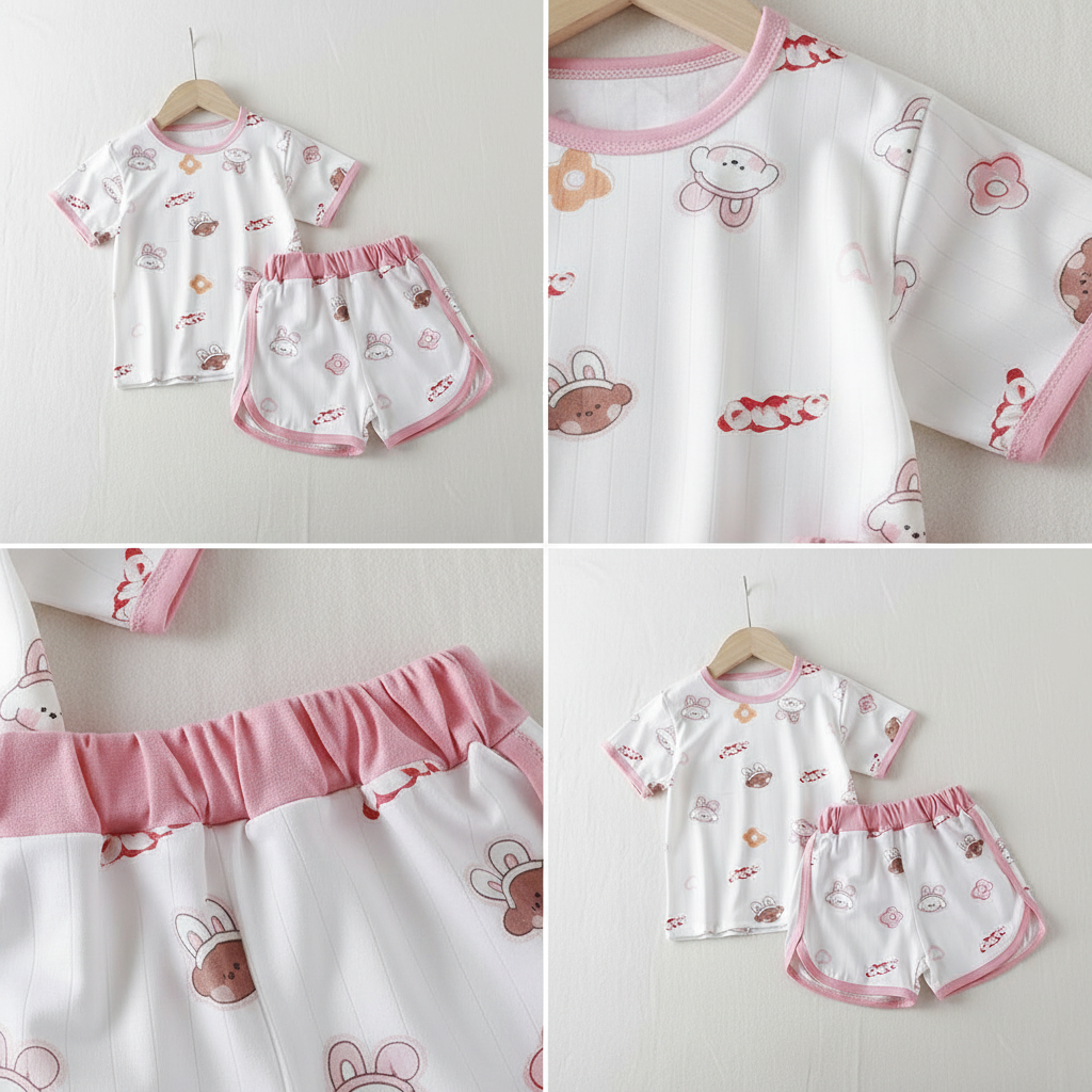 Premium Chinese Imported Kids Summer Outfit Set