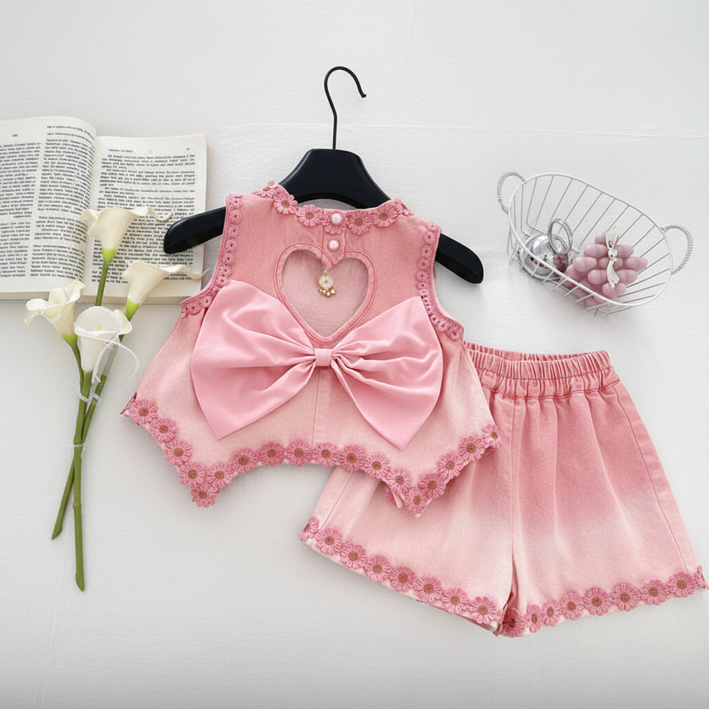 Girl Lace Romper Princess Dress