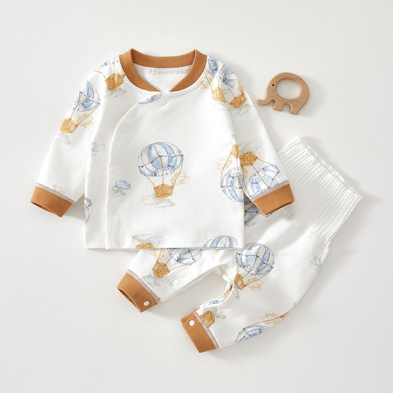 Premium High Waist Pure Cotton Long Sleeve Suit for Newborn & Toddlers