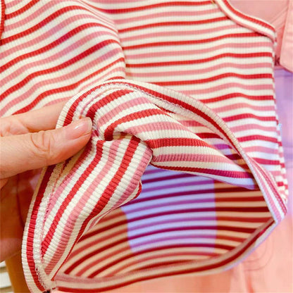 Premium Chinese Imported Girls Trendy Summer Vest Set