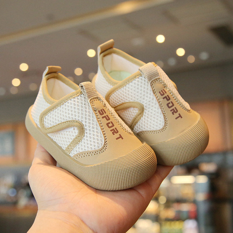 Kids' Breathable Mesh Toddler Shoes – Korean Style Kindergarten Soft Indoor & Outdoor Sneakers