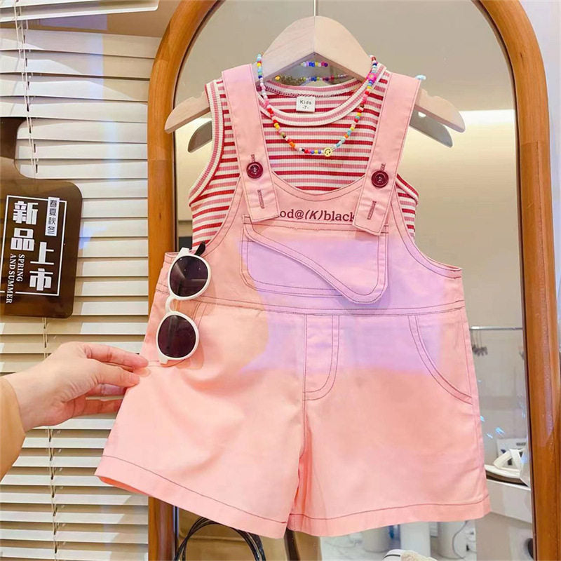 Premium Chinese Imported Girls Trendy Summer Vest Set