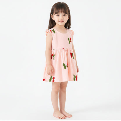 Kids' Embroidered Soft Cotton Dress