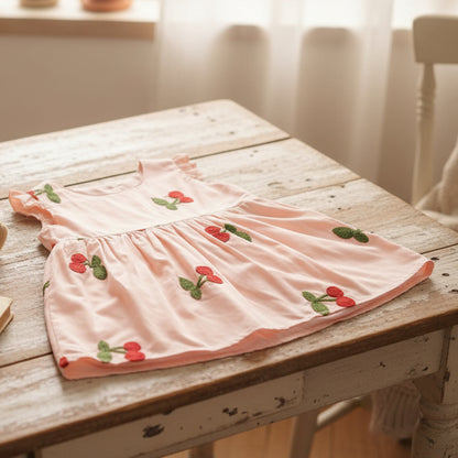 Kids' Embroidered Soft Cotton Dress
