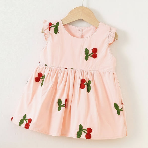 Kids' Embroidered Soft Cotton Dress