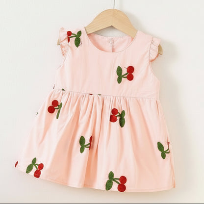 Kids' Embroidered Soft Cotton Dress