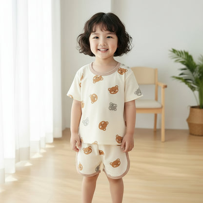 Kids' Soft Cotton Two-Piece Set (Boy & Girl)