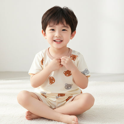 Kids' Soft Cotton Two-Piece Set (Boy & Girl)