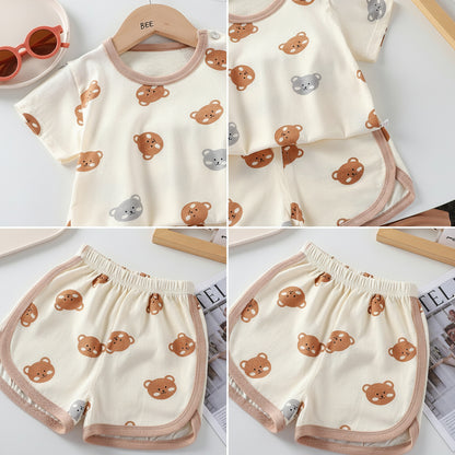 Kids' Soft Cotton Two-Piece Set (Boy & Girl)