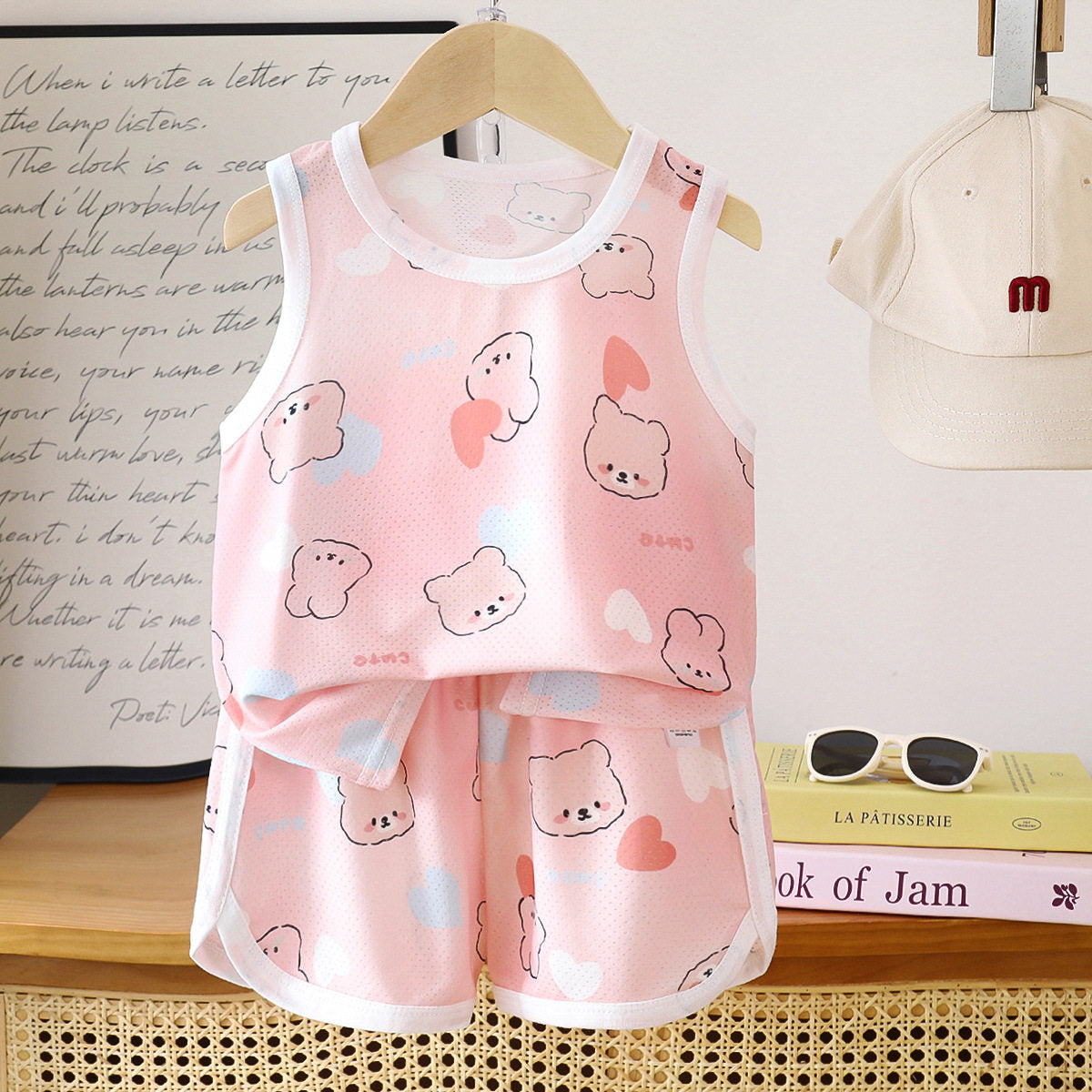 Premium Chinese Imported Kids Ice Silk Summer Set