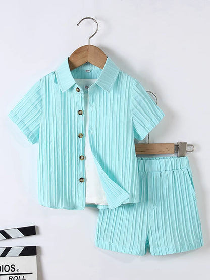 Modern Classic Baby Suit & Soft-Grip Outdoor Sandals Combo