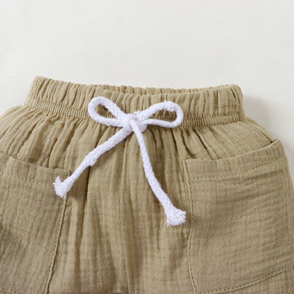 Little Boy's Stylish Summer Shirt & Shorts Set - New Edition