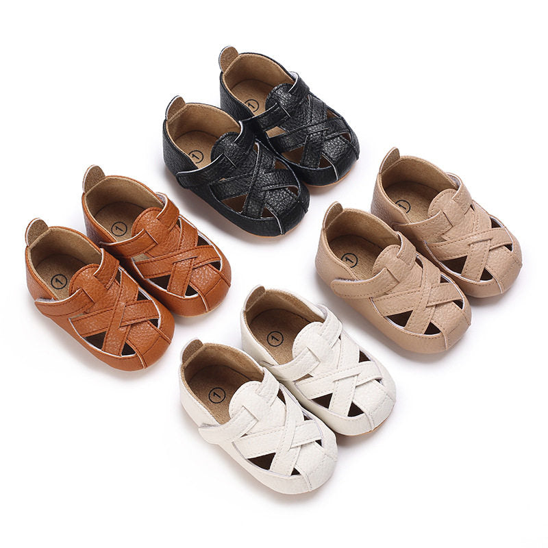 Premium Soft Rubber Sole Cut-out Baby Shoes